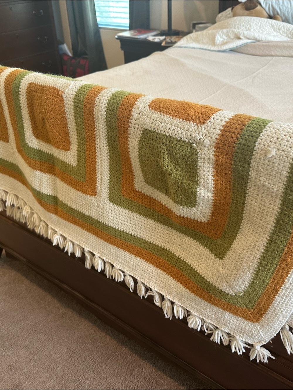 Vintage handmade throw blanket